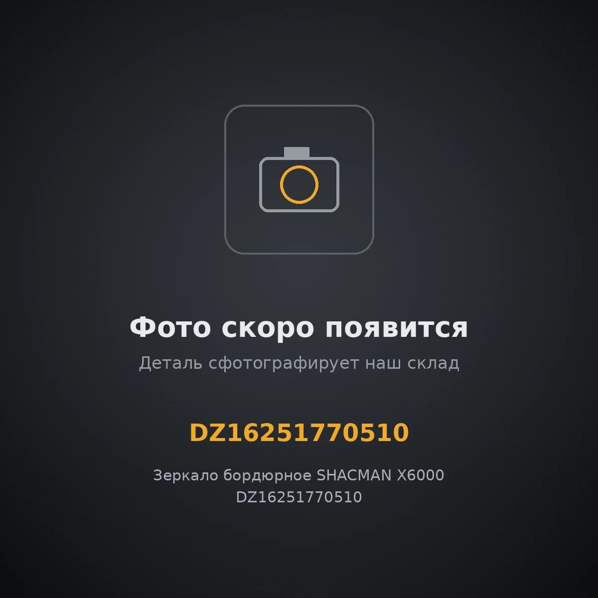 Зеркало бордюрное SHACMAN X6000 DZ16251770510 DZ16251770510