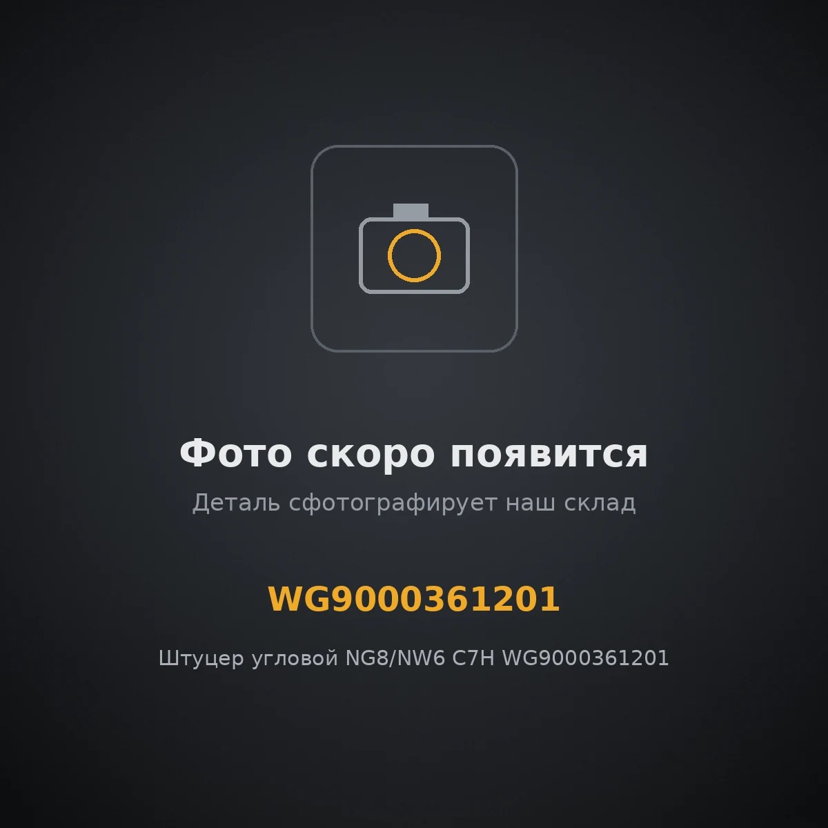 Штуцер угловой NG8/NW6 C7H WG9000361201 VMTRUCK WG9000361201